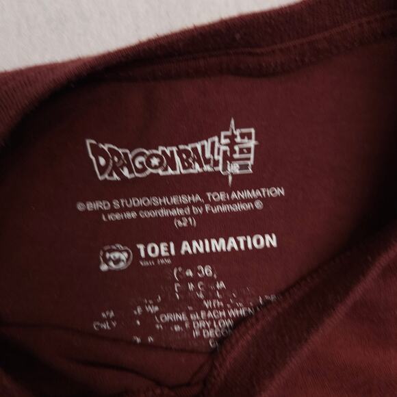 Dragon Ball Anime Long Sleeve Casual Graphic T Shirt Adult Mens Size S Brown - Picture 3 of 10